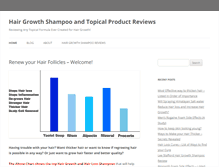 Tablet Screenshot of hairgrowthshampooreviews.com